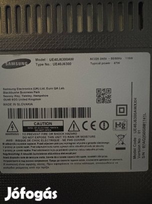 Eladó Samsung UE40J6300AW 101cm ívelt Tv!