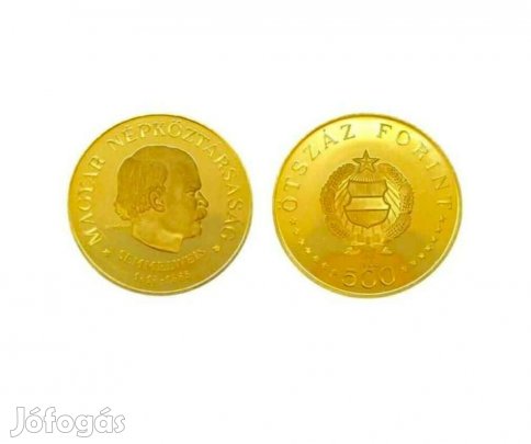 Eladó Semmelweis 500ft-os arany érme