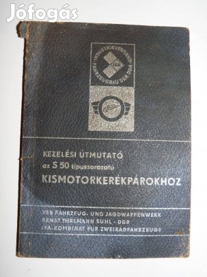 Eladó Simson S50 kezelési útmutató