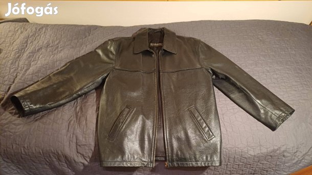 Eladó Sly classic férfi fekete bőrkabát M-es méretben