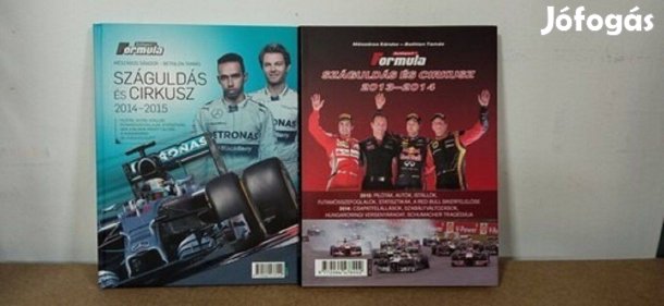 Eladó Száguldás és cirkusz 2013-2014 illetve 2014-2015 Forma1 könyv