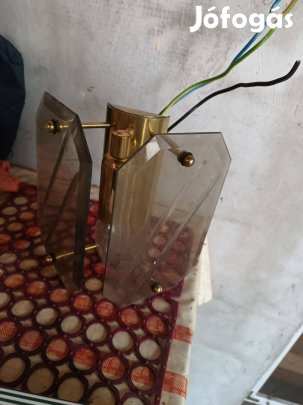 Eladó.Szarvasi csiszolt üvegü falilámpa