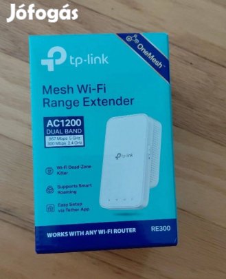 Eladó TP-Link Wi-Fi Mesh AC1200 RE300 hatótávnövelő