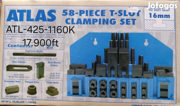 Eladó T-hornyos leszorító készlet