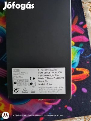 Eladó T-phone Pro telefon kijelzője törött de működését nem befolyásol