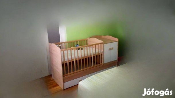Eladó Timba Fanni 2 ajtós maxi kombi gyermekágy mandula/fehér színbe