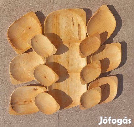 Eladó Új Éger Fa Grill Tálaló Készlet Fa Tál Tányér