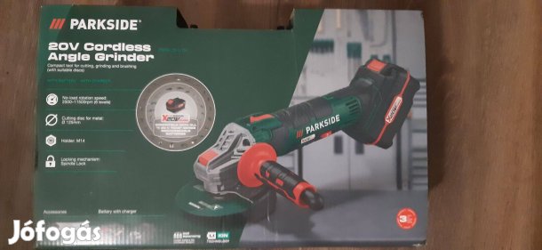 Eladó Új Parkside aksis sarokcsiszoló !