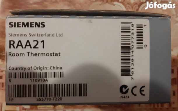 Eladó Új Siemens RAA21 szoba termosztát
