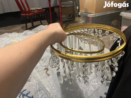 Eladó Vintage Üveg Kristály Csillár