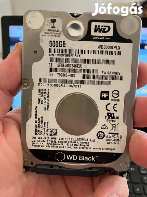Eladó WD Black Sata 3 500gb Hdd WD5000Lpx