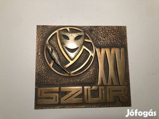 Eladó XXV. Szur névre szóló bronz plakett