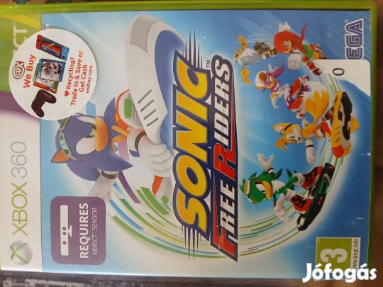 Eladó Xbox 360 Eredeti Játék : 58. Kinect Sonic Free Riders ( karcmen