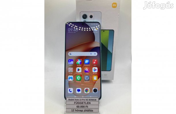 Eladó Xiaomi Redmi Note 13 Pro 5G 8/256GB / 12 hónap jótállás
