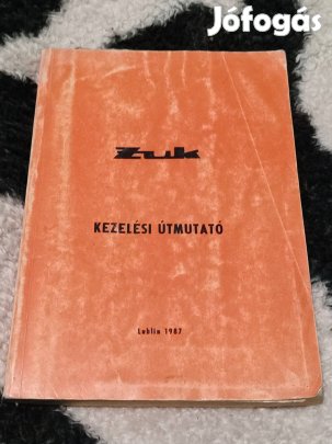 Eladó Zuk kezelési útmutató (1987)