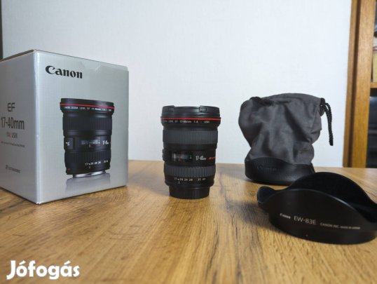 Eladó: Canon EF 17-40mm f/4L USM (Megkímélt, újszerű!)