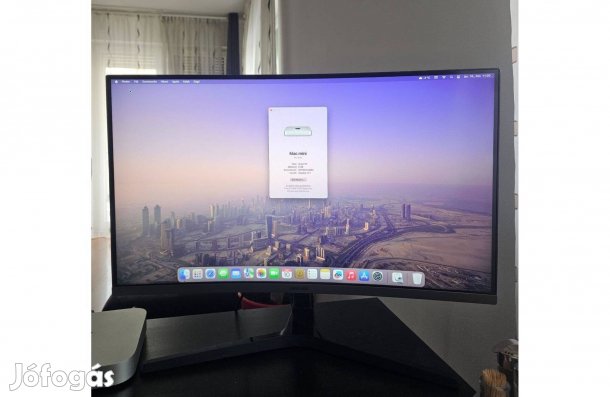 Eladó: Mac mini M1 asztali számítógép és Samsung íveit 27" monitor