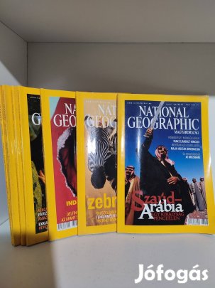 Eladó: Magyar National Geographic folyóirat, 2003-as évfolyam (8 db)