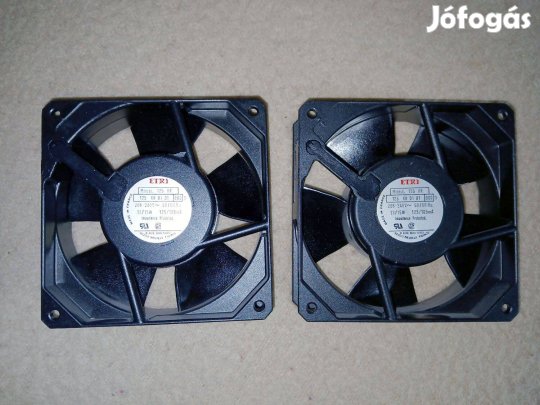 Eladó ! 2db 120x120x38 mm profi, fémházas hűtőventillátor