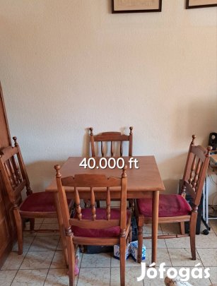 Eladó  asztal + 4 szék