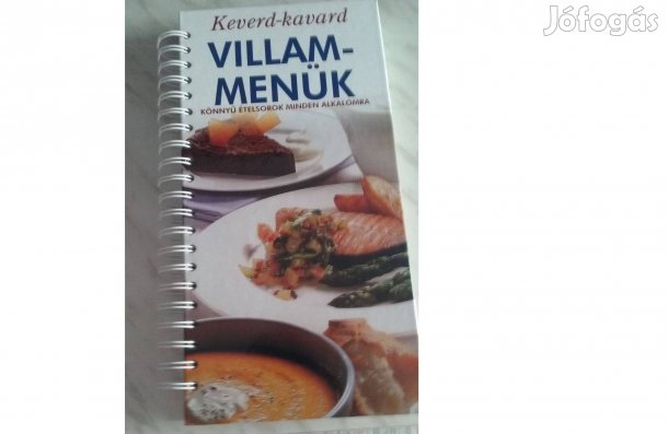Eladó a 'Villám-menük' c. különleges szakácskönyv
