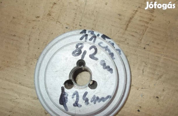 Eladó a képen látható 13,5 cm átmérőjű három pályás ékszíj tárcsa