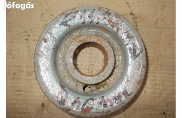 Eladó a képen látható 14,5 cm átmérőjű két pályás ékszíj tárcsa