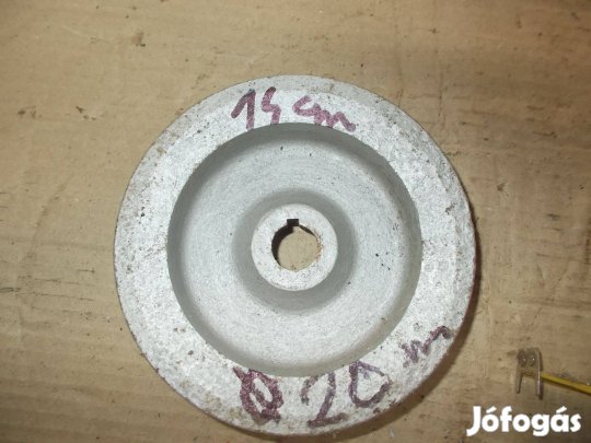 Eladó a képen látható 14 cm átmérőjű két pályás ékszíj tárcsa