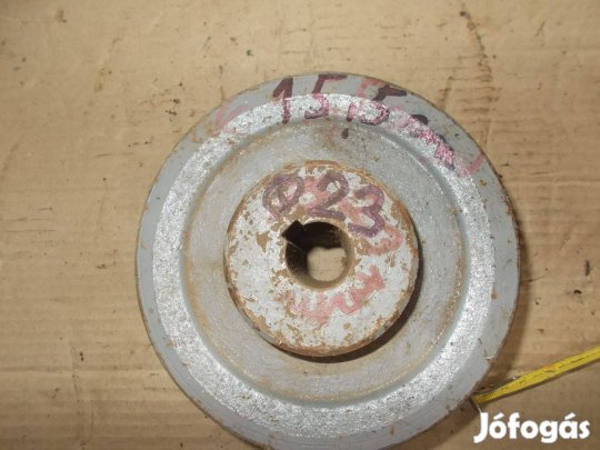 Eladó a képen látható 15,5 cm átmérőjű egy pályás ékszíj tárcsa 4