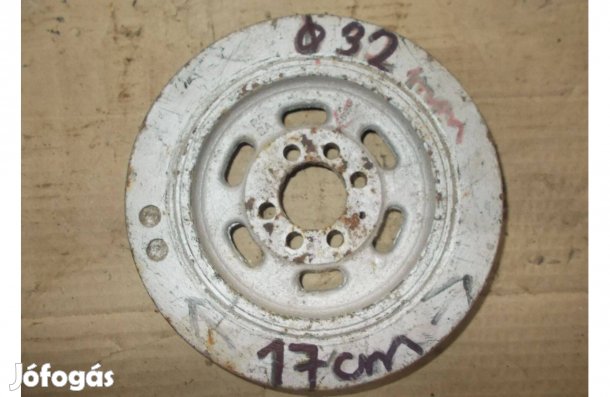 Eladó a képen látható 17 cm átmérőjű két pályás ékszíj tárcsa