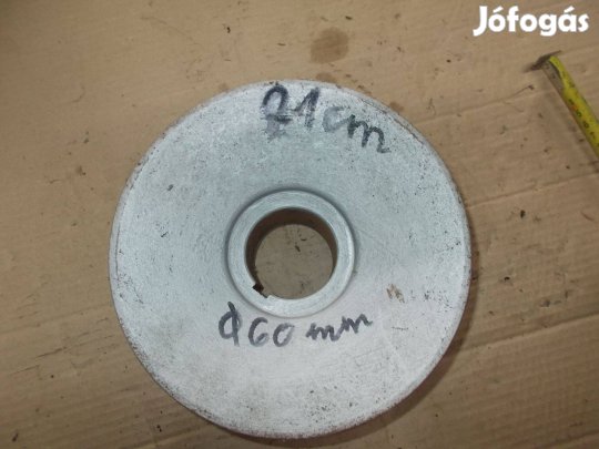 Eladó a képen látható 21 cm átmérőjű három pályás ékszíj tárcsa