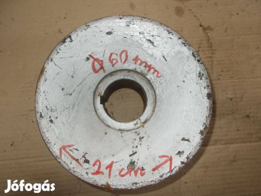 Eladó a képen látható 21 cm átmérőjű három pályás ékszíj tárcsa IFA