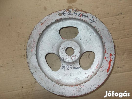 Eladó a képen látható 24 cm átmérőjű egy pályás ékszíj tárcsa