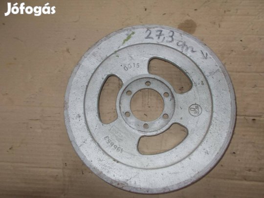 Eladó a képen látható 27,3 cm átmérőjű egy pályás ékszíj tárcsa