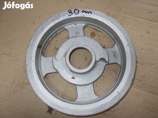 Eladó a képen látható 30 cm átmérőjű négy pályás ékszíj tárcsa