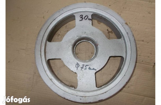 Eladó a képen látható 30 cm átmérőjű négy pályás ékszíj tárcsa 2