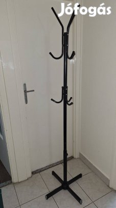 Eladó a képen látható fekete 180cm magas kb 25cm széles fogas