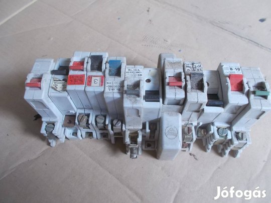 Eladó a képen látható használt elektromos kismegszakító csomag 2