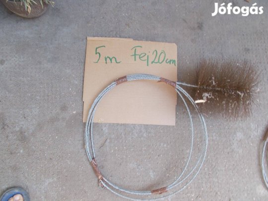 Eladó a képen látható új 5 méteres kémény seprő kefe