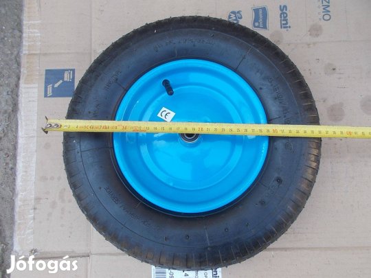 Eladó a képen látható új csapágyazott tömlős talicska kerék tengellye