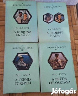 Eladó a korona ékköve 4 kötetes regény