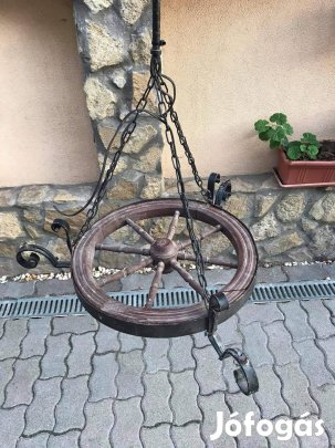 Eladó antik kerekes mennyezeti lámpa
