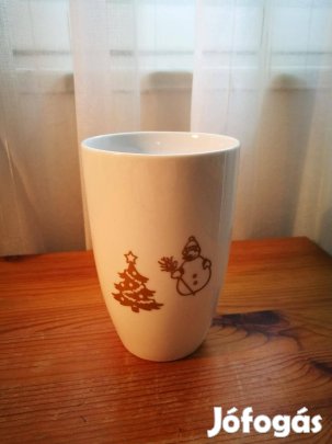 Eladó arany mintás fehér karácsonyi bögre