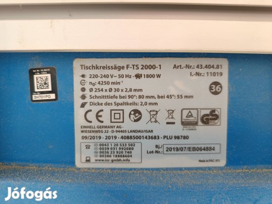 Eladó asztalos körfűrész 