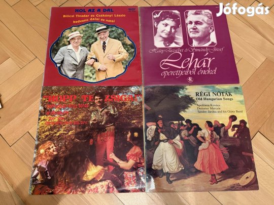 Eladó bakelit lemezek operett, régi nóták, cigánydalok