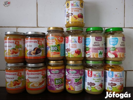 Eladó bébiételek 13 db egyben