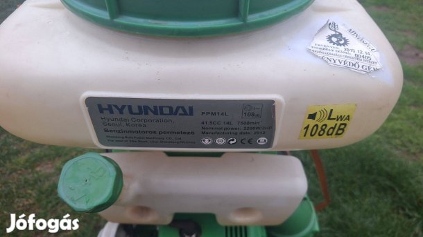 Eladó benzinmotoros háti permetező!