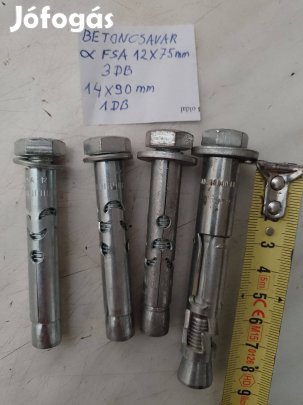 Eladó beton dübel csavar 14mm-ig