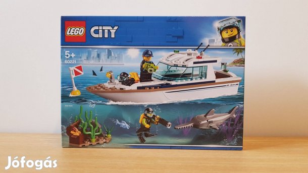 Eladó bontatlan, új LEGO 60221 City - Búvárjacht