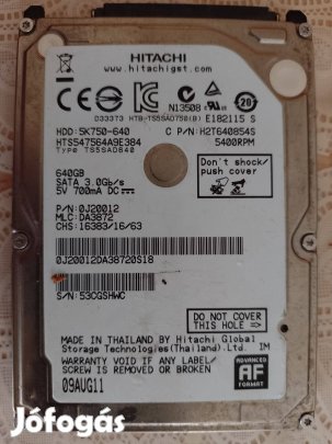 Eladó bontott jó HDD vinyó 595GB Zalaegerszegen